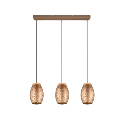 Bidar lampa wisząca 3xE27 brązowa R31573065