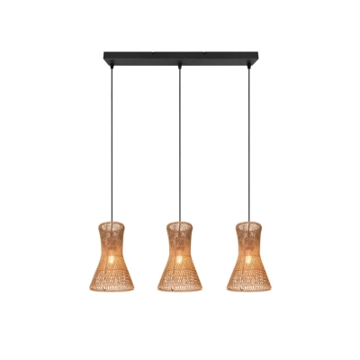 Bijou lampa wisząca 3xE27 czarna, brązowa R31833026