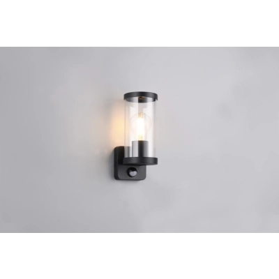 Bonito kinkiet 1xE27 czarny R21599132 wbudowany czujnik ruchu