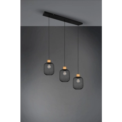 Calimero lampa wisząca 3xE27 czarna R30563032