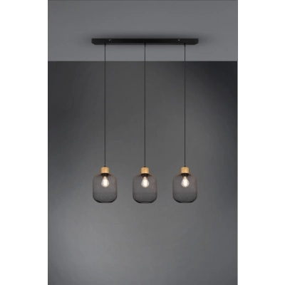 Calimero lampa wisząca 3xE27 czarna R30563032