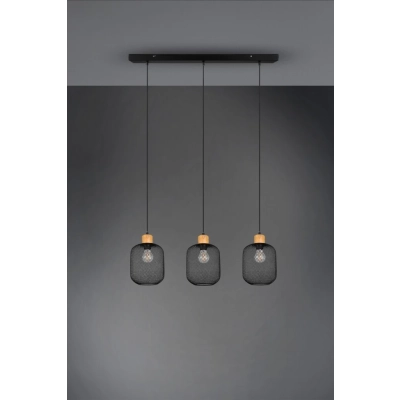 Calimero lampa wisząca 3xE27 czarna R30563032