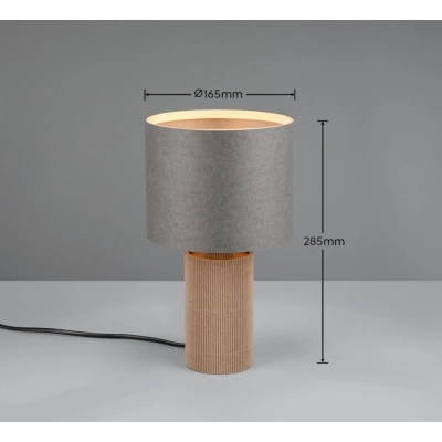 Canio lampka stołowa 1xE14 brązowa, szara 568100111