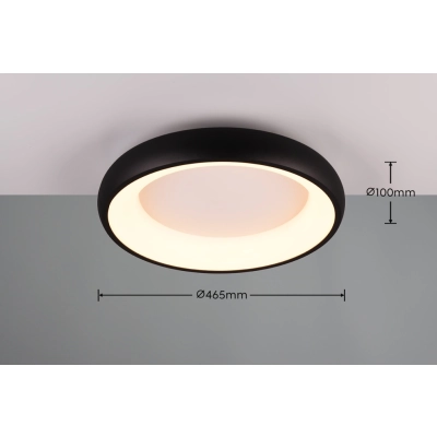 Cardona lampa sufitowa LED 29W 3300lm 2300K, 3000K, 4000K czarna 649614532