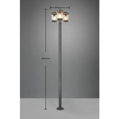 Cavado lampa stojąca 3xE27 antracyt 411060342