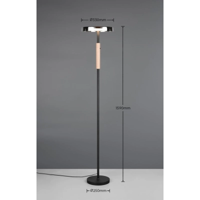 Celeste lampa podłogowa LED 15W 1750lm 3000K czarna 454910132