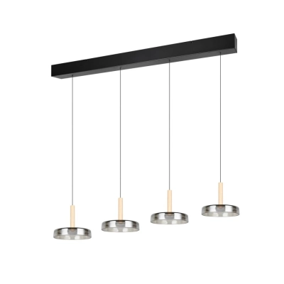 Celeste lampa wisząca LED 4x7,5W 4x750lm 3000K czarna 354910432