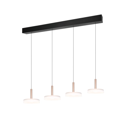 Celeste lampa wisząca LED 4x7W 4x750lm 3000K brązowa, czarna 354910465 TRIO lighting