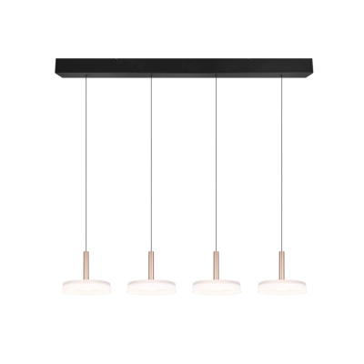 Celeste lampa wisząca LED 4x7W 4x750lm 3000K brązowa, czarna 354910465