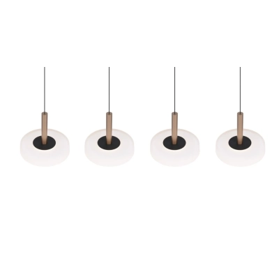 Celeste lampa wisząca LED 4x7W 4x750lm 3000K brązowa, czarna 354910465