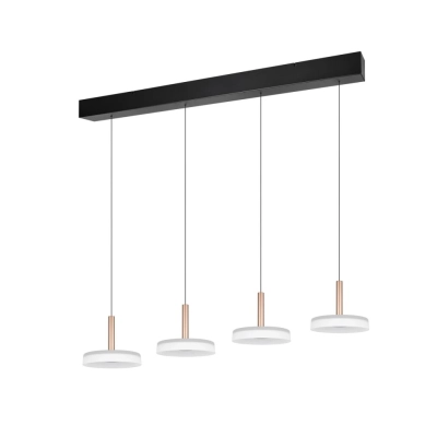 Celeste lampa wisząca LED 4x7W 4x750lm 3000K brązowa, czarna 354910465