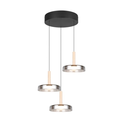 Celeste lampa wisząca LED 3x7,5W 3x750lm 3000K czarna 354930332 TRIO lighting