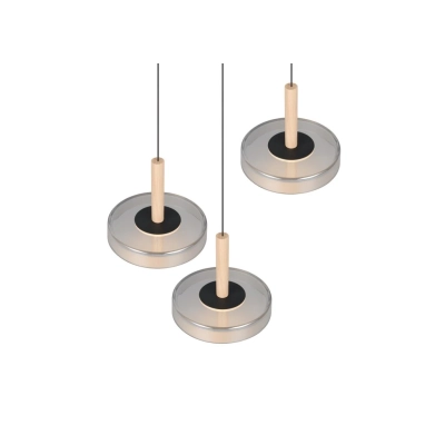Celeste lampa wisząca LED 3x7,5W 3x750lm 3000K czarna 354930332