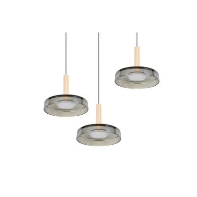 Celeste lampa wisząca LED 3x7,5W 3x750lm 3000K czarna 354930332