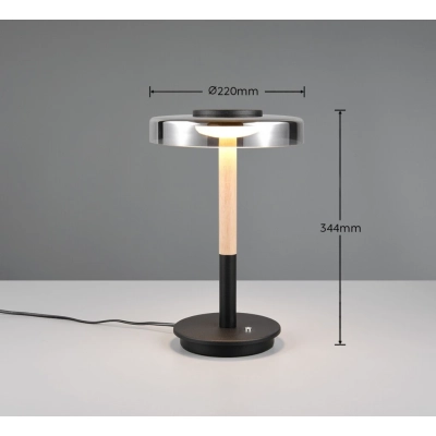 Celeste lampka stołowa LED 10W 1050lm 3000K czarna 554910132