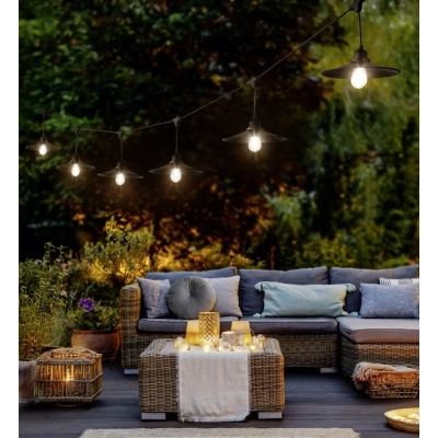 Chain lampa wisząca 10xE27 czarna R74771932 TRIO lighting