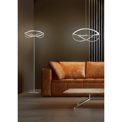 Charivari lampa podłogowa LED 31W 3700lm 3000K srebrna 421210107