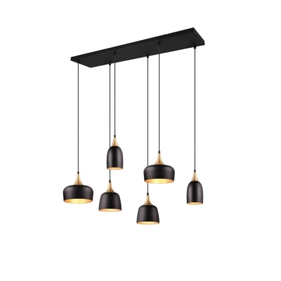 Chiraz lampa wisząca 6xE27 czarna 310500632 TRIO lighting