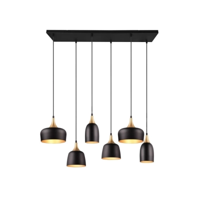 Chiraz lampa wisząca 6xE27 czarna 310500632