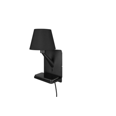 Comfort kinkiet 1xE14 czarny 262670132