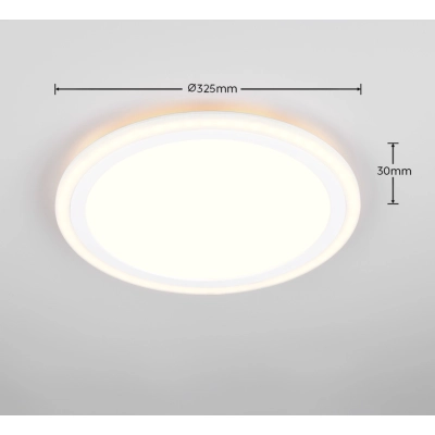 Cora lampa sufitowa LED 11W, 1,2W 1800lm, 210lm 3000K Biała R64882101