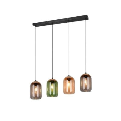 Cork lampa wisząca 4xE27 czarna 364600417 TRIO lighting