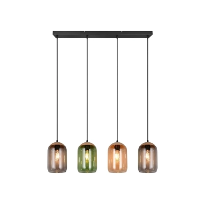 Cork lampa wisząca 4xE27 czarna 364600417
