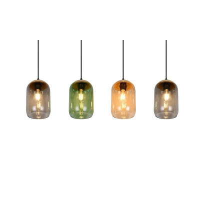 Cork lampa wisząca 4xE27 czarna 364600417