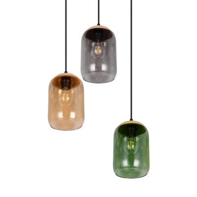 Cork lampa wisząca 3xE27 czarna 364630317