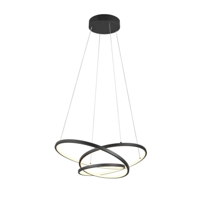 Darvin lampa wisząca LED 34W 4500lm 2300K, 3000K, 4000K czarna 349110132 TRIO lighting