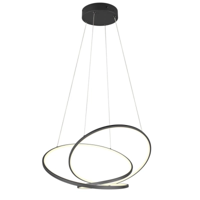 Darvin lampa wisząca 1xLED 52W 1x6700lm 2300K, 3000K, 4000K czarna 349119132 TRIO lighting