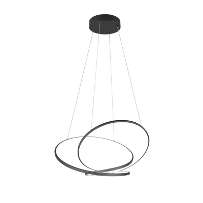 Darvin lampa wisząca 1xLED 52W 1x6700lm 2300K, 3000K, 4000K czarna 349119132