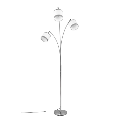 Davos lampa podłogowa 3xE14 srebrna, biała R41553006