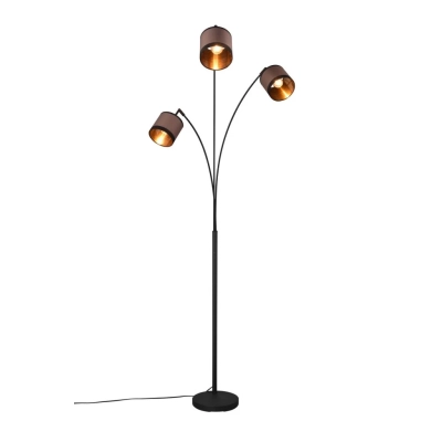 Davos lampa podłogowa 3xE14 czarna, szara R41553041