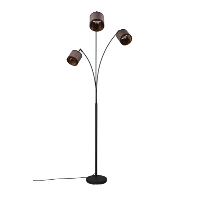 Davos lampa podłogowa 3xE14 czarna, szara R41553041