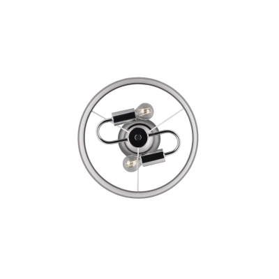 Davos lampa sufitowa 2xE14 srebrna, biała R61552006