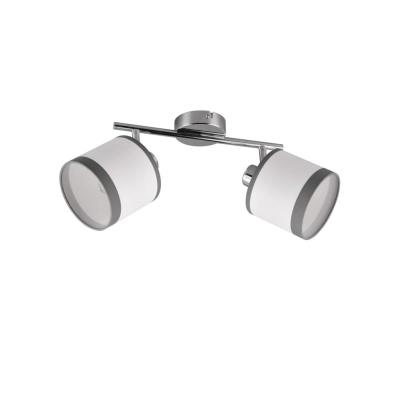 Davos lampa sufitowa 2xE14 srebrna, biała R81552006