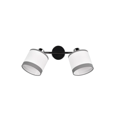 Davos lampa sufitowa 2xE14 srebrna, biała R81552006
