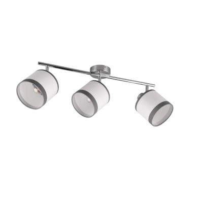 Davos lampa sufitowa 3xE14 srebrna, biała R81553006