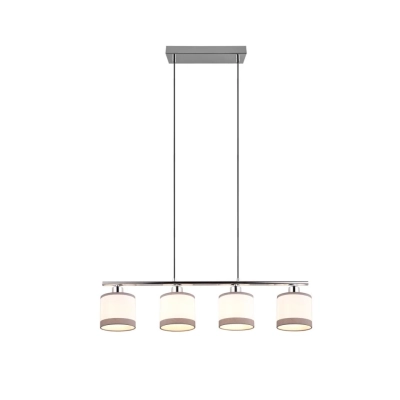 Davos lampa wisząca 4xE14 srebrna, biała R31554006