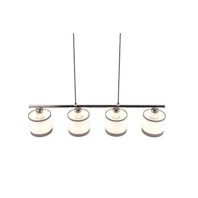 Davos lampa wisząca 4xE14 srebrna, biała R31554006