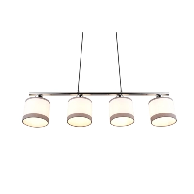 Davos lampa wisząca 4xE14 srebrna, biała R31554006