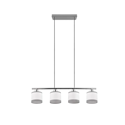 Davos lampa wisząca 4xE14 srebrna, biała R31554006