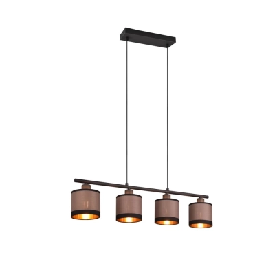Davos lampa wisząca 4xE14 czarna, szara R31554041 TRIO lighting