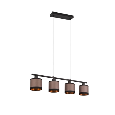 Davos lampa wisząca 4xE14 czarna, szara R31554041