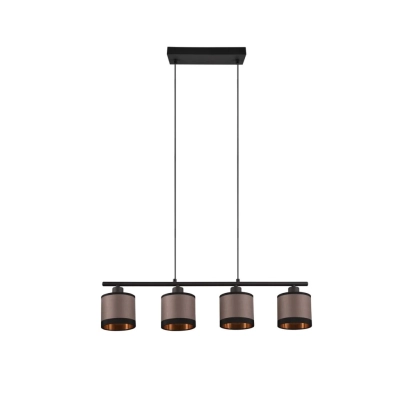 Davos lampa wisząca 4xE14 czarna, szara R31554041