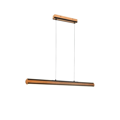 Deacon lampa wisząca LED 40W 3200lm 2700K-6000K drewno, czarna  326610232 TRIO lighting