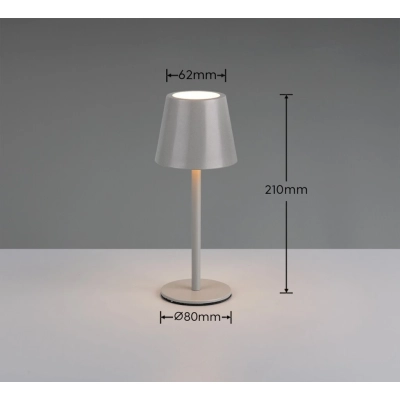 Diaz lampka stołowa LED 1,6W 160lm 2700K-6500K szara R55961177