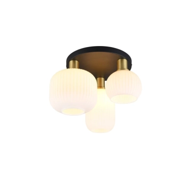 Diva lampa sufitowa 3xE27 złota, czarna 619800308