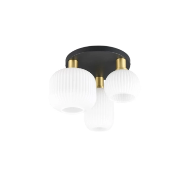 Diva lampa sufitowa 3xE27 złota, czarna 619800308